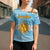Argentina Christmas Cross Shoulder Shirt with Blue-White Snowflake Pattern, Sun Emblem, and Map Motif - Wonder Print Shop
