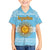 Argentina Christmas Family Matching Puletasi and Hawaiian Shirt with Blue-White Snowflake Pattern, Sun Emblem, and Map Motif - Wonder Print Shop