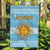 Argentina Christmas Garden Flag with Blue-White Snowflake Pattern, Sun Emblem, and Map Motif - Wonder Print Shop