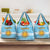 Argentina Christmas Grocery Bag with Blue-White Snowflake Pattern, Sun Emblem, and Map Motif - Wonder Print Shop