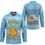 Argentina Christmas Hockey Jersey with Blue-White Snowflake Pattern, Sun Emblem, and Map Motif - Wonder Print Shop