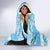 Argentina Christmas Hooded Blanket with Blue-White Snowflake Pattern, Sun Emblem, and Map Motif - Wonder Print Shop