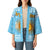 Argentina Christmas Kimono with Blue-White Snowflake Pattern, Sun Emblem, and Map Motif - Wonder Print Shop
