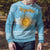 Argentina Christmas Ugly Christmas Sweater with Blue-White Snowflake Pattern, Sun Emblem, and Map Motif - Wonder Print Shop
