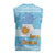 Argentina Christmas Knitted V-Neck Vest with Blue-White Snowflake Pattern, Sun Emblem, and Map Motif - Wonder Print Shop