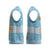 Argentina Christmas Knitted V-Neck Vest with Blue-White Snowflake Pattern, Sun Emblem, and Map Motif - Wonder Print Shop