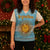 Argentina Christmas Knitted V-Neck Vest with Blue-White Snowflake Pattern, Sun Emblem, and Map Motif - Wonder Print Shop