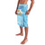 Argentina Christmas Lavalava with Blue-White Snowflake Pattern, Sun Emblem, and Map Motif - Wonder Print Shop