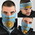 Argentina Christmas Neck Gaiter with Blue-White Snowflake Pattern, Sun Emblem, and Map Motif - Wonder Print Shop