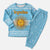 Argentina Christmas Pajama Set with Blue-White Snowflake Pattern, Sun Emblem, and Map Motif - Wonder Print Shop