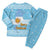 Argentina Christmas Pajama Set with Blue-White Snowflake Pattern, Sun Emblem, and Map Motif - Wonder Print Shop