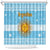 Argentina Christmas Shower Curtain with Blue-White Snowflake Pattern, Sun Emblem, and Map Motif - Wonder Print Shop