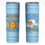 Argentina Christmas Skinny Tumbler with Blue-White Snowflake Pattern, Sun Emblem, and Map Motif - Wonder Print Shop