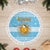 Argentina Christmas Tree Skirt with Blue-White Snowflake Pattern, Sun Emblem, and Map Motif - Wonder Print Shop