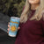 Argentina Christmas Tumbler Cup with Blue-White Snowflake Pattern, Sun Emblem, and Map Motif - Wonder Print Shop