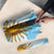 Argentina Christmas Umbrella with Blue-White Snowflake Pattern, Sun Emblem, and Map Motif - Wonder Print Shop