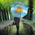 Argentina Christmas Umbrella with Blue-White Snowflake Pattern, Sun Emblem, and Map Motif - Wonder Print Shop