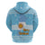 Argentina Christmas Zip Hoodie with Blue-White Snowflake Pattern, Sun Emblem, and Map Motif - Wonder Print Shop