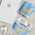 Argentina Christmas AirPods Case with Blue-White Snowflake Pattern, Sun Emblem, and Gaucho Santa Riding Horse Motif - Wonder Print Shop