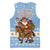 Argentina Christmas Basketball Jersey with Blue-White Snowflake Pattern, Sun Emblem, and Gaucho Santa Riding Horse Motif - Wonder Print Shop