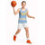 Argentina Christmas Basketball Jersey with Blue-White Snowflake Pattern, Sun Emblem, and Gaucho Santa Riding Horse Motif - Wonder Print Shop