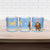 Argentina Christmas Ceramic Mug with Blue-White Snowflake Pattern, Sun Emblem, and Gaucho Santa Riding Horse Motif - Wonder Print Shop