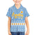 Argentina Christmas Family Matching Long Sleeve Bodycon Dress and Hawaiian Shirt with Blue-White Snowflake Pattern, Sun Emblem, and Gaucho Santa Riding Horse Motif - Wonder Print Shop