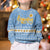Argentina Christmas Kid Ugly Christmas Sweater with Blue-White Snowflake Pattern, Sun Emblem, and Gaucho Santa Riding Horse Motif - Wonder Print Shop