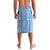 Argentina Christmas Lavalava with Blue-White Snowflake Pattern, Sun Emblem, and Gaucho Santa Riding Horse Motif - Wonder Print Shop