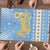 Argentina Christmas Puzzle with Blue-White Snowflake Pattern, Sun Emblem, and Gaucho Santa Riding Horse Motif - Wonder Print Shop