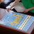 Argentina Christmas Puzzle with Blue-White Snowflake Pattern, Sun Emblem, and Gaucho Santa Riding Horse Motif - Wonder Print Shop