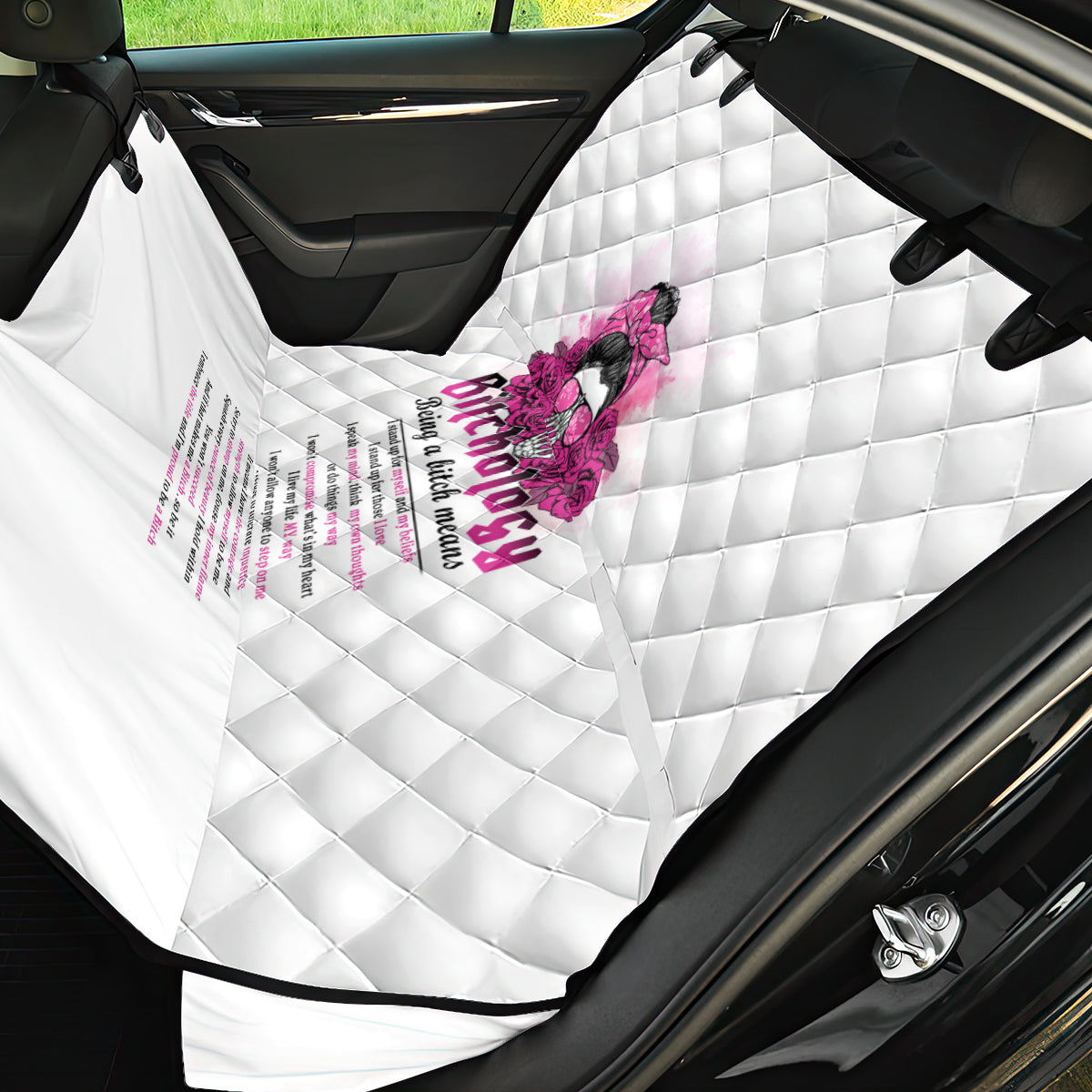 Bitchology Being A Bitch Means Back Car Seat Cover - Wonder Print Shop