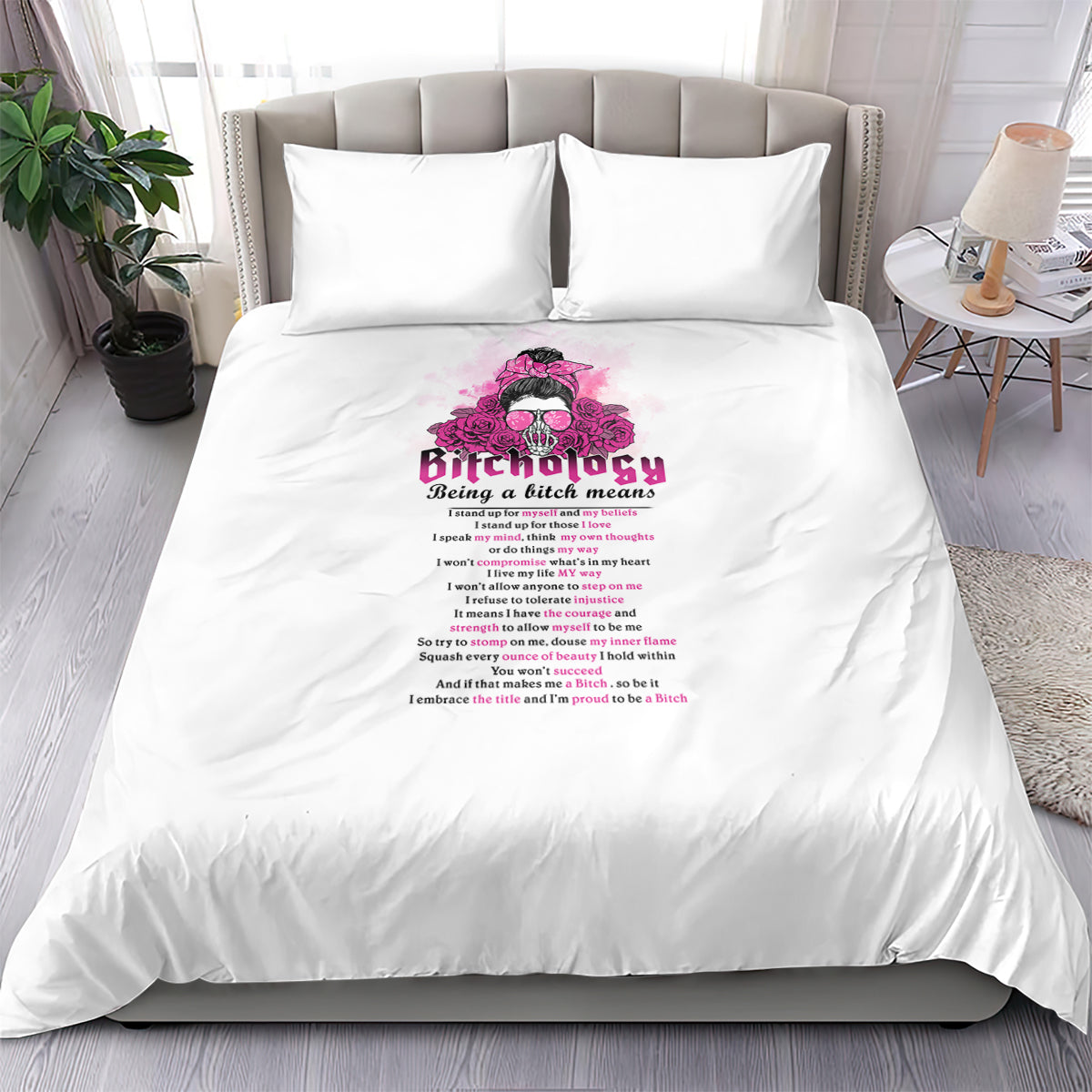 Bitchology Being A Bitch Means Bedding Set - Wonder Print Shop