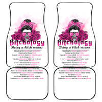 Bitchology Being A Bitch Means Car Mats - Wonder Print Shop