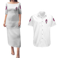 Bitchology Being A Bitch Means Couples Matching Puletasi Dress and Hawaiian Shirt - Wonder Print Shop