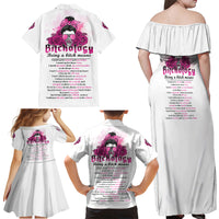 Bitchology Being A Bitch Means Family Matching Off Shoulder Maxi Dress and Hawaiian Shirt - Wonder Print Shop