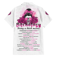 Bitchology Being A Bitch Means Family Matching Short Sleeve Bodycon Dress and Hawaiian Shirt - Wonder Print Shop