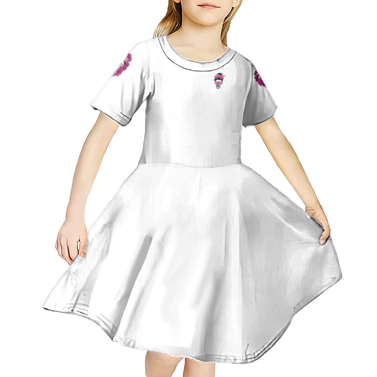 Bitchology Being A Bitch Means Kid Short Sleeve Dress - Wonder Print Shop