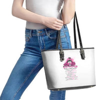 Bitchology Being A Bitch Means Leather Tote Bag - Wonder Print Shop