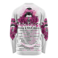 Bitchology Being A Bitch Means Long Sleeve Shirt - Wonder Print Shop