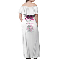 Bitchology Being A Bitch Means Off Shoulder Maxi Dress - Wonder Print Shop