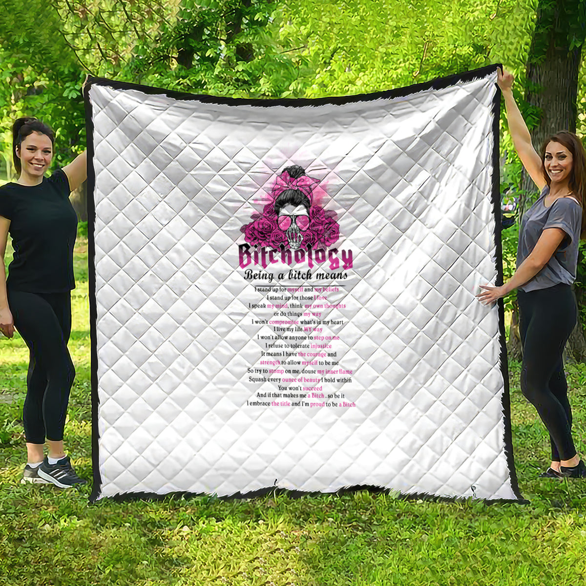 Bitchology Being A Bitch Means Quilt - Wonder Print Shop