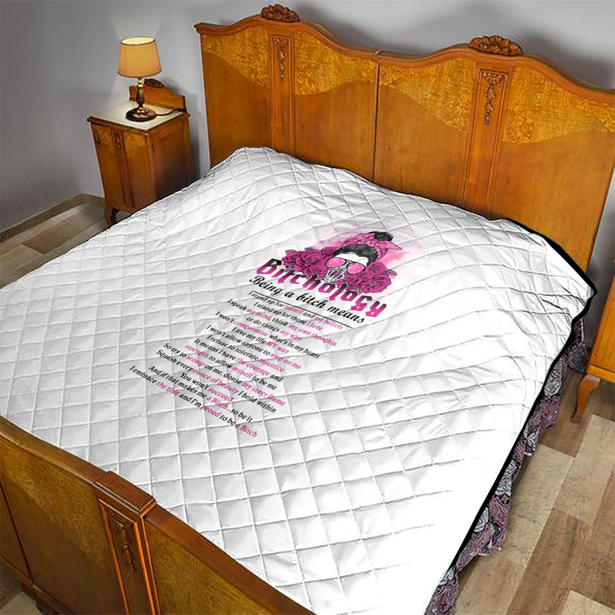 Bitchology Being A Bitch Means Quilt - Wonder Print Shop