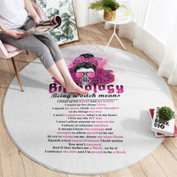 bitchology-being-a-bitch-means-round-carpet