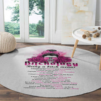 bitchology-being-a-bitch-means-round-carpet