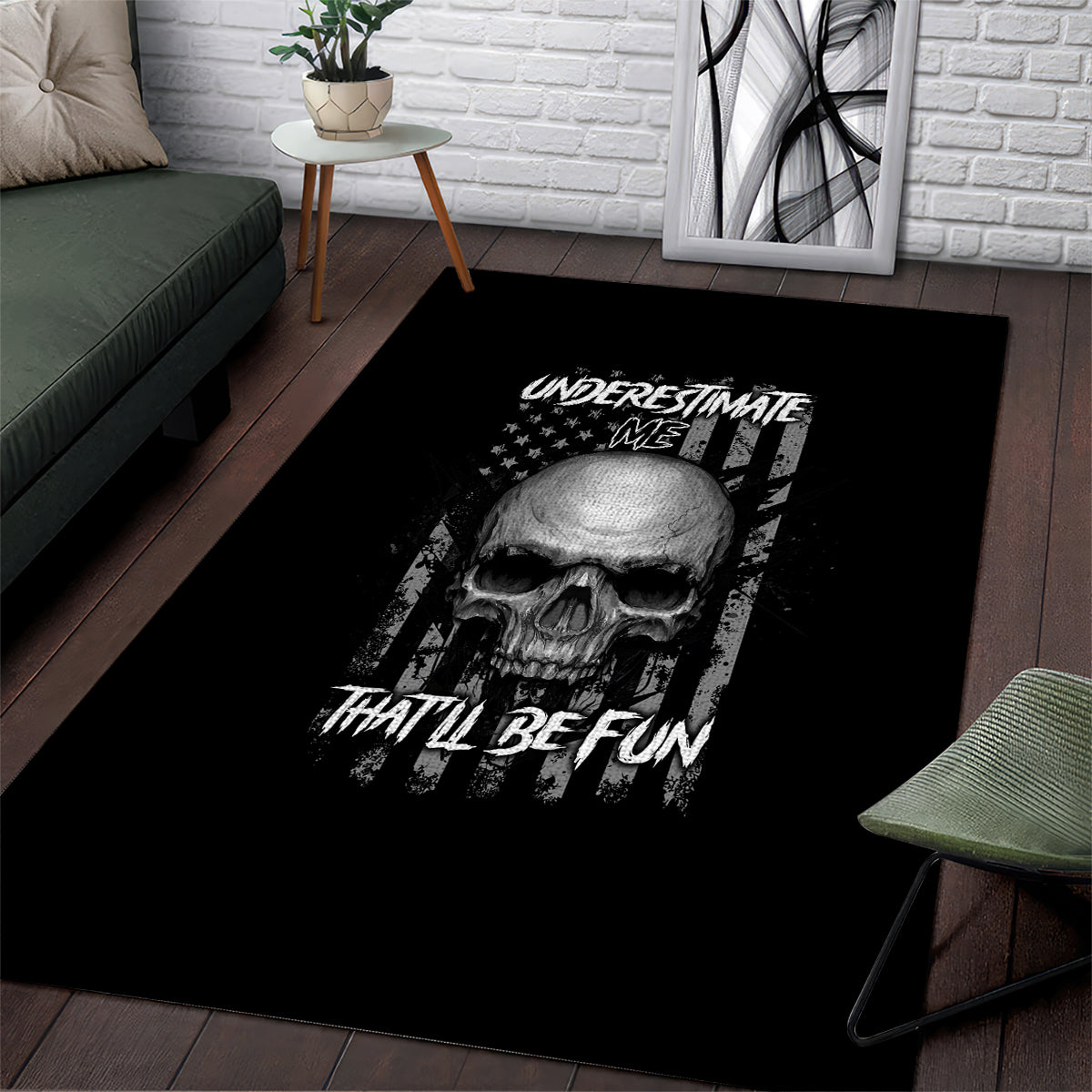 Underestimate Me That'll Be Fun Area Rug - Wonder Print Shop