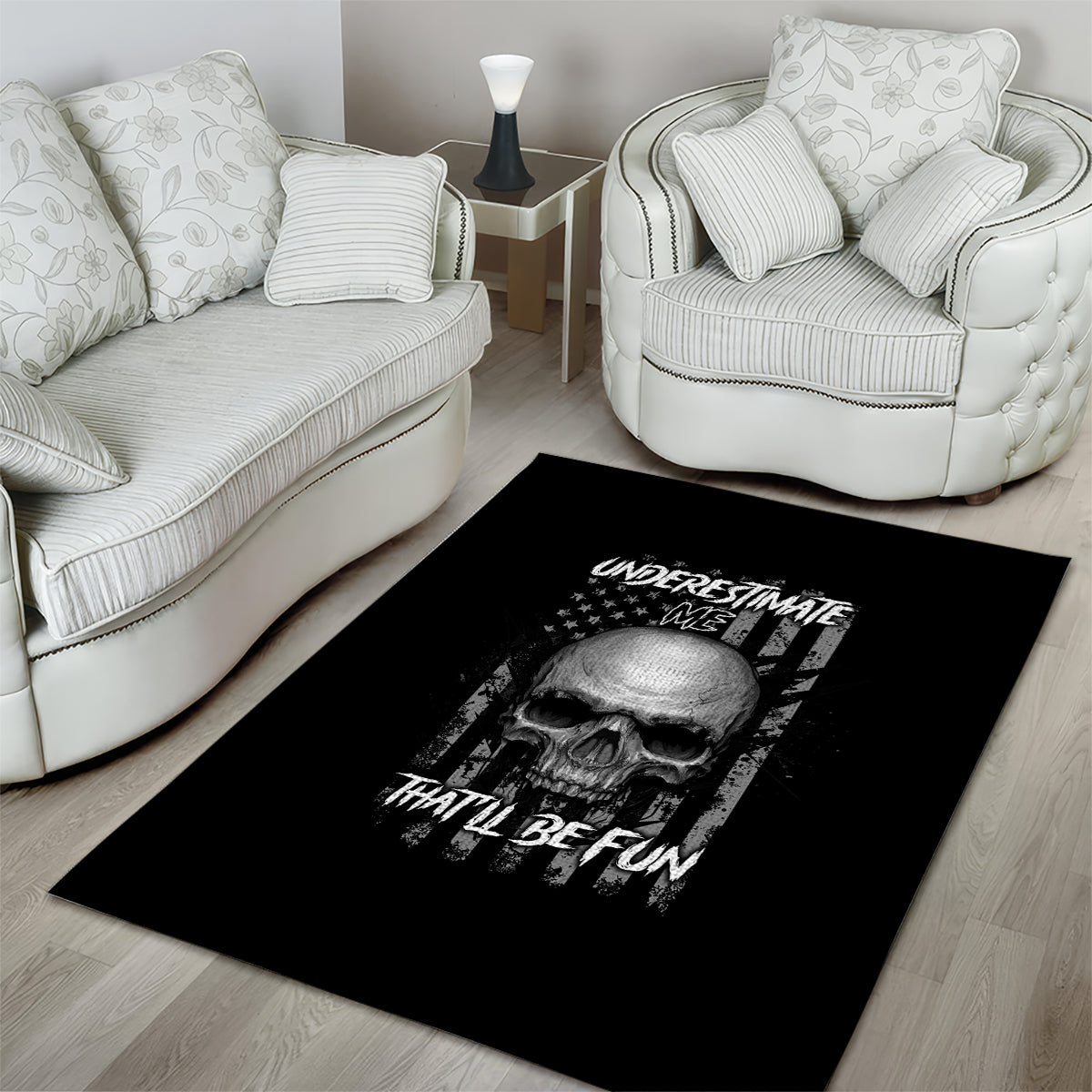 Underestimate Me That'll Be Fun Area Rug - Wonder Print Shop