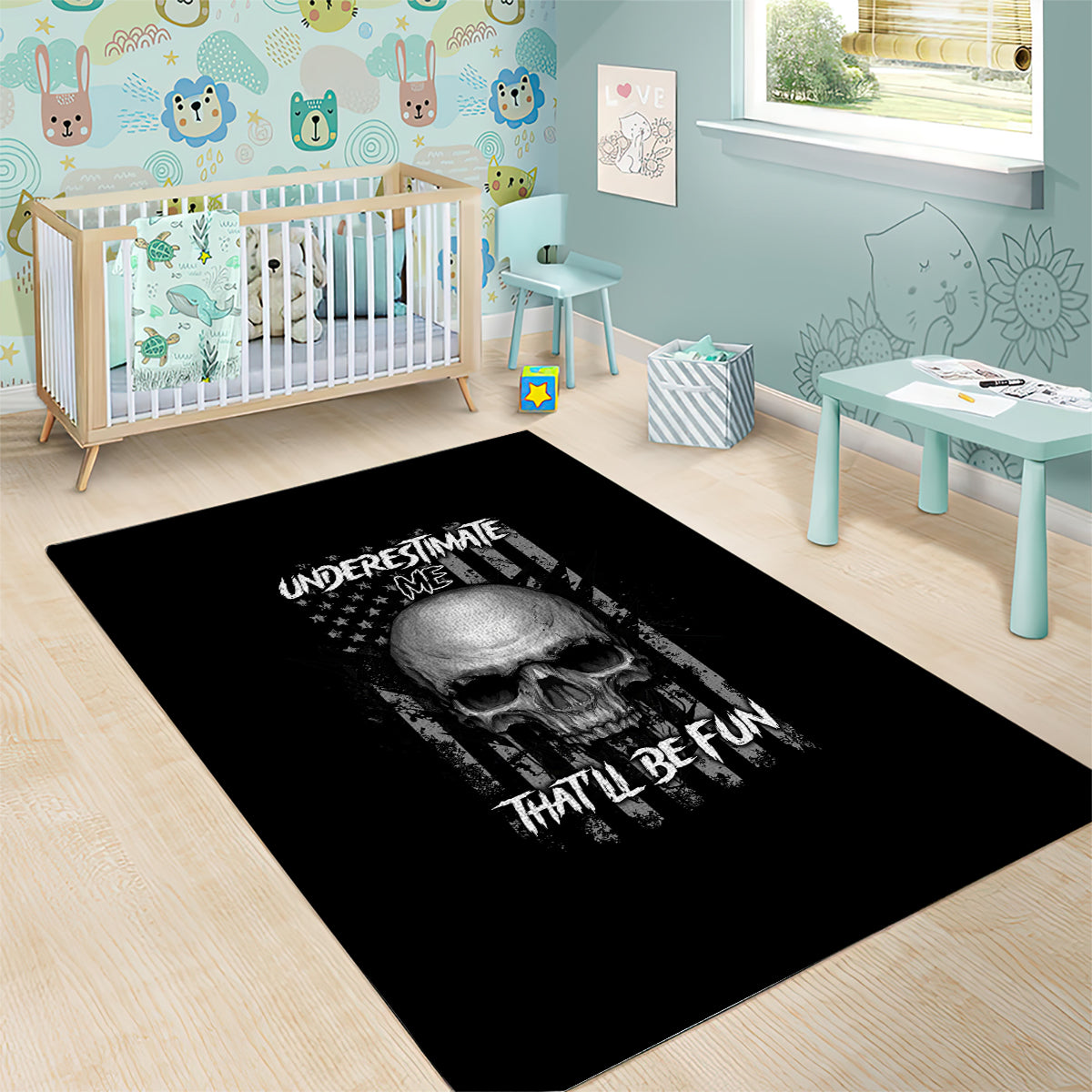 Underestimate Me That'll Be Fun Area Rug - Wonder Print Shop