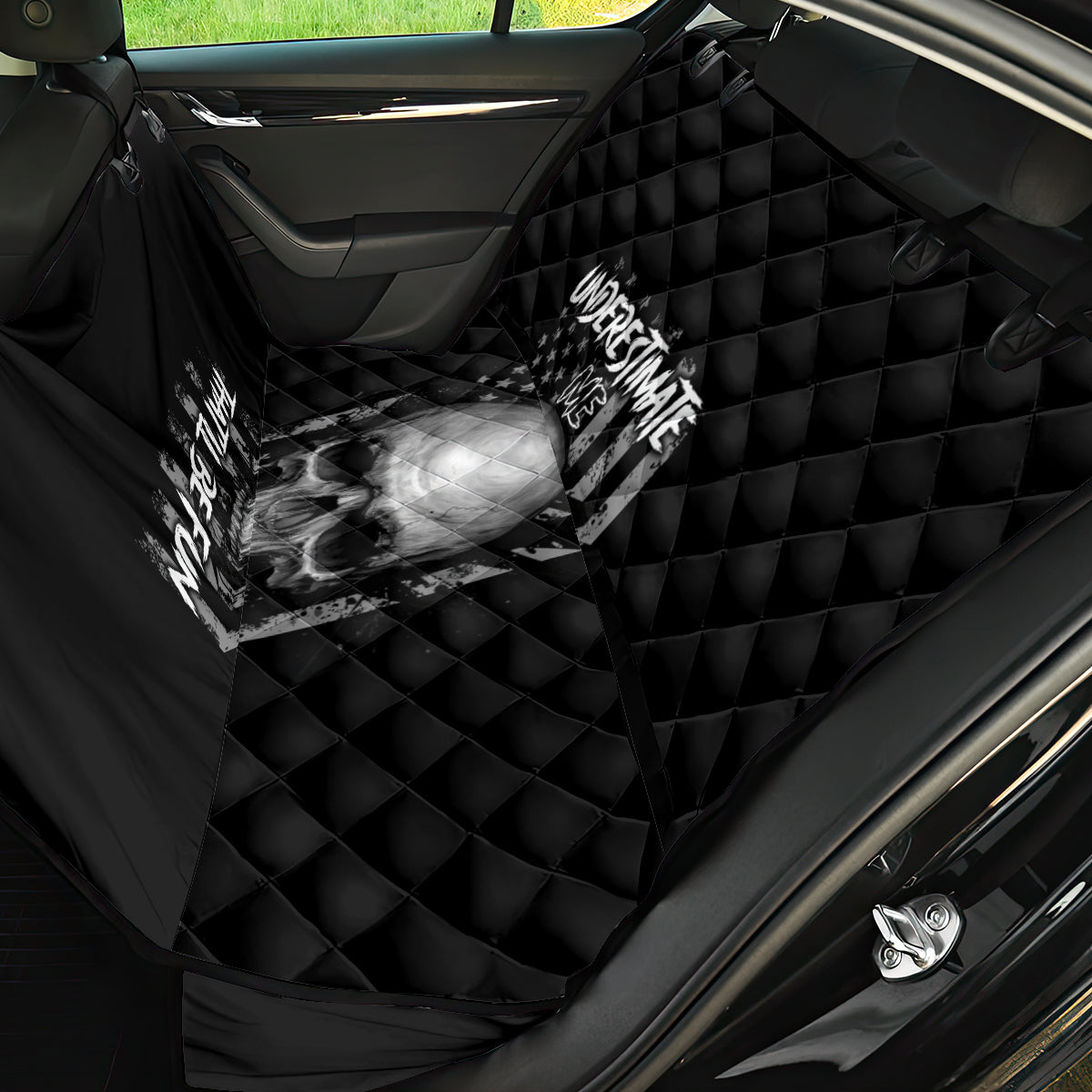 Underestimate Me That'll Be Fun Back Car Seat Cover - Wonder Print Shop