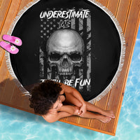Underestimate Me That'll Be Fun Beach Blanket - Wonder Print Shop